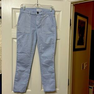 Ann Taylor Loft Skinny Crop light blue denim pants